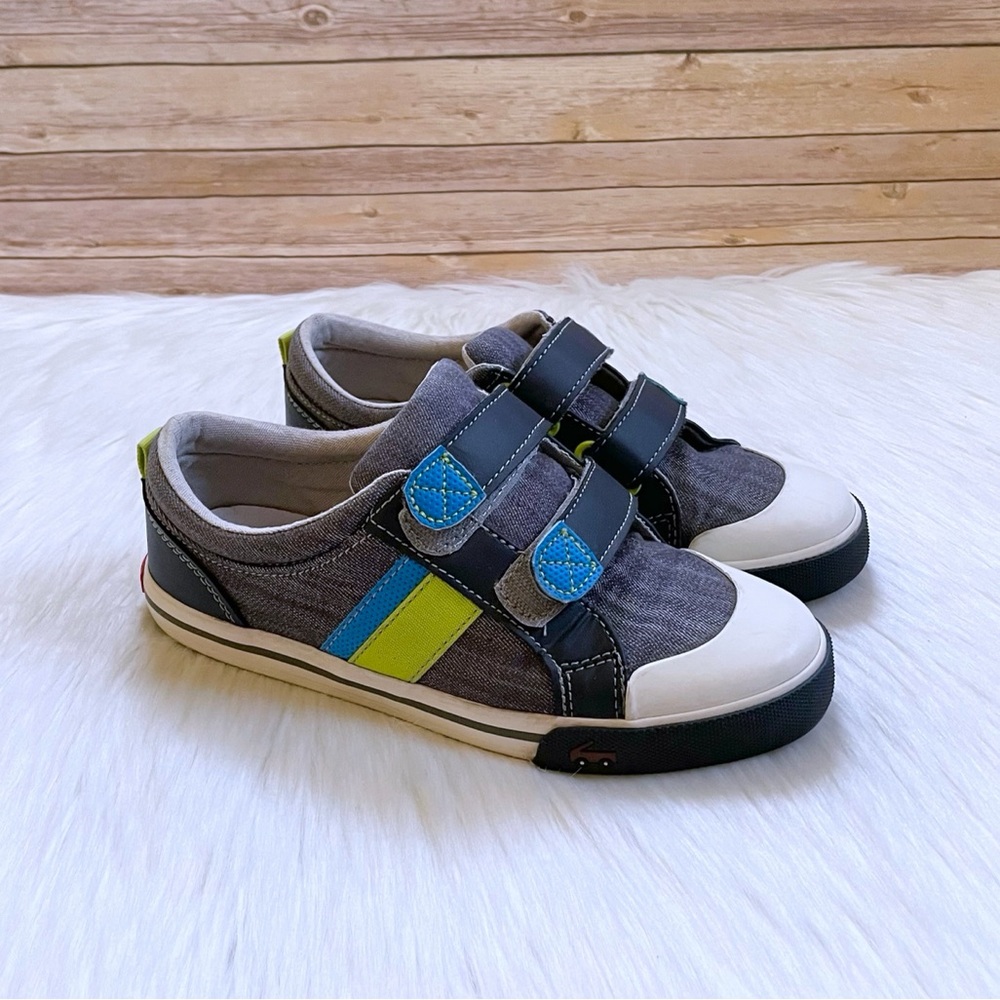See Kai Run Kids’ Russell Sneakers In Gray And Blue